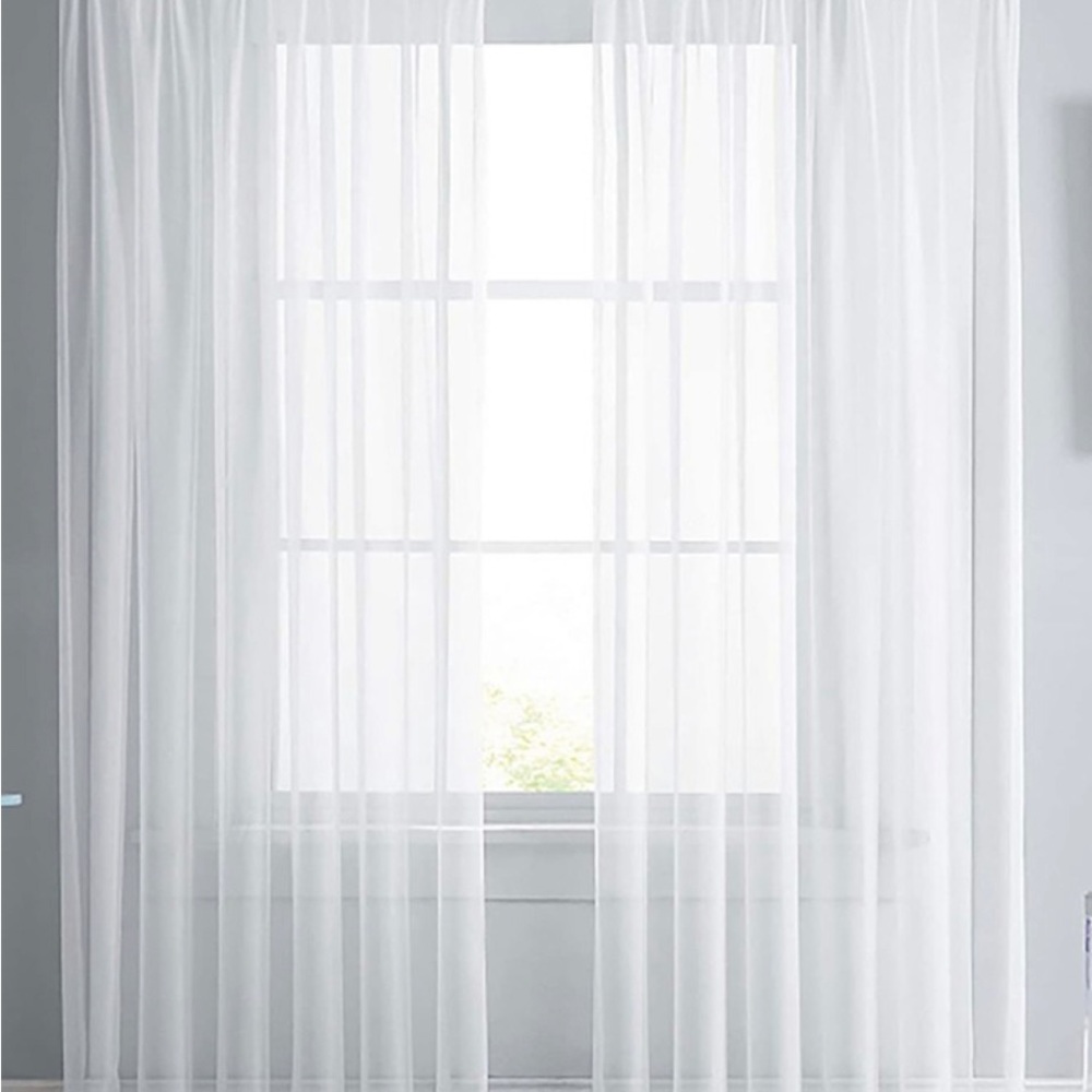 70inch Antique White linen Curtians
